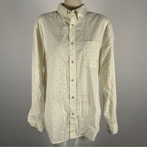 ❤️ Banana Republic Cream Button-Down Shirt Size L